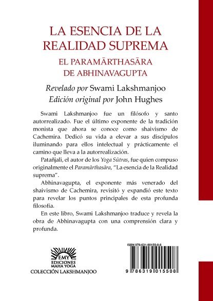 La esencia de la realidad suprema – El PARAMĀRTHASĀRA de ABHINAVAGUPTA
